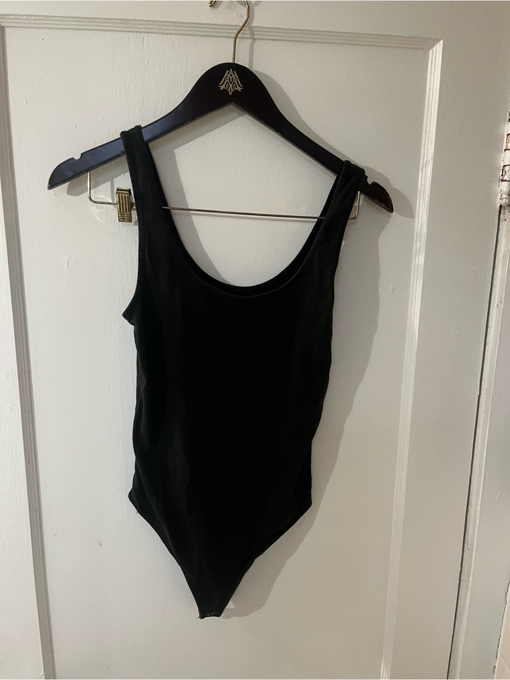 Abercrombie & Fitch Black Scoop Neck Tank Bodysuit - Size Small - EUC